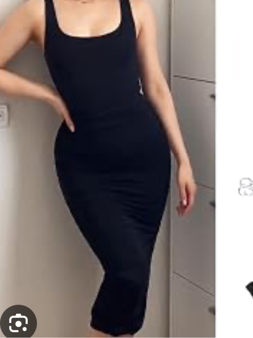 NWT Shapellx Shapewear Dress MIDI Black XL XXL